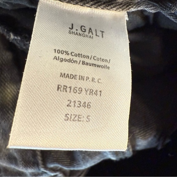 J. Galt Gray Straight Leg Subtly Distressed Cotton Denim Pants Womens Small - Picture 2 of 7